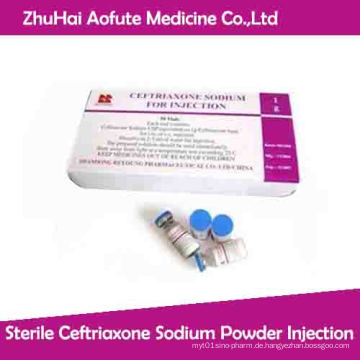 Sterile Ceftriaxon-Natrium-Pulver-Injektionsmedizin